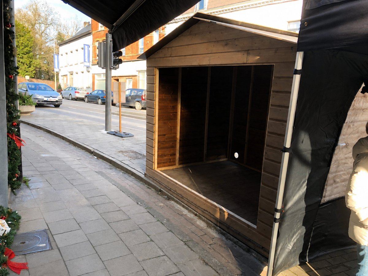 Holzhütte mit offener Front 3×2 m